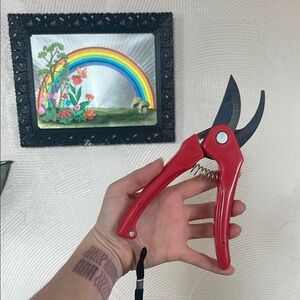 Red Garden Pruning Shears